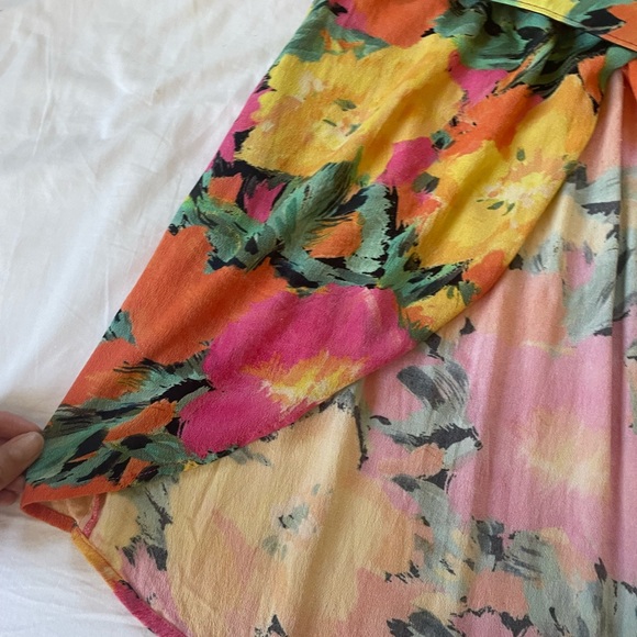 Ambrosia Mini Dress W/ Belt in Fire Floral - Picture 10 of 13